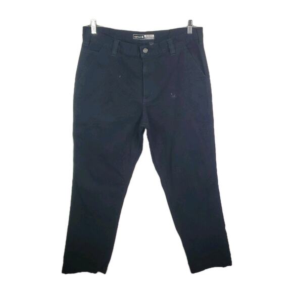 Carhartt Pants Men's 38x30 Black Rugged Flex Relaxed Fit Canvas Work BN2291-M - Picture 2 of 10
